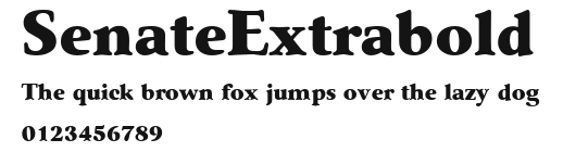 SenateExtrabold Preview