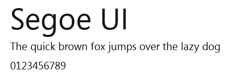 Segoe UI Preview