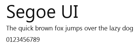 Segoe UI Preview