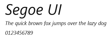 Segoe UI Preview