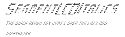 SegmentLCDItalics Preview