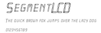SegmentLCD Preview