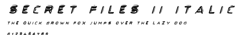 Secret Files II Italic Preview