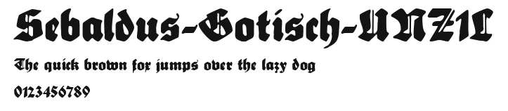Sebaldus-Gotisch-UNZ1L Preview