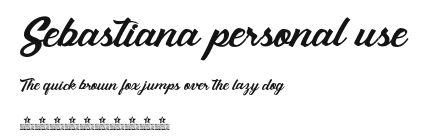 Sebastiana personal use Preview