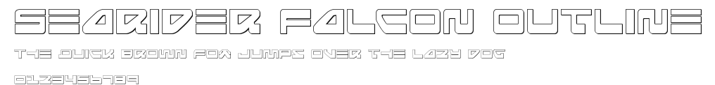 Searider Falcon Outline Preview