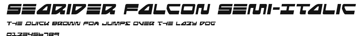 Searider Falcon Semi-Italic Preview