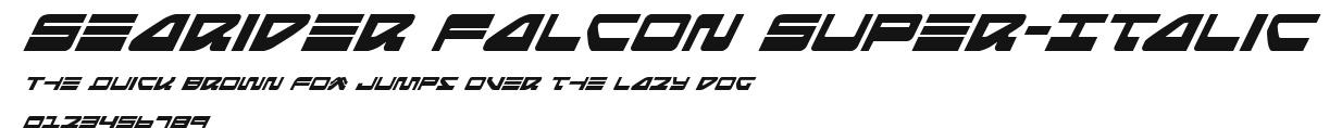 Searider Falcon Super-Italic Preview