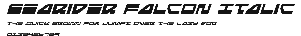 Searider Falcon Italic Preview