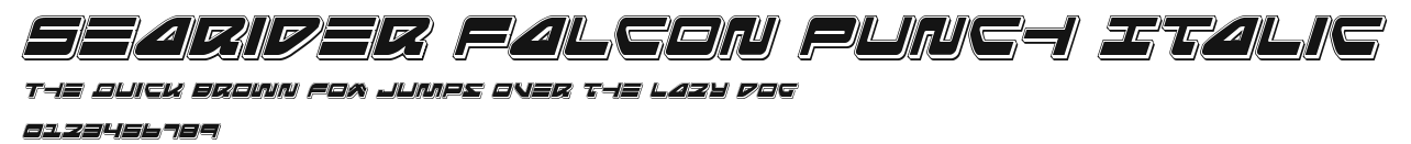 Searider Falcon Punch Italic Preview