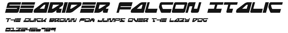 Searider Falcon Italic Preview