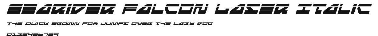 Searider Falcon Laser Italic Preview