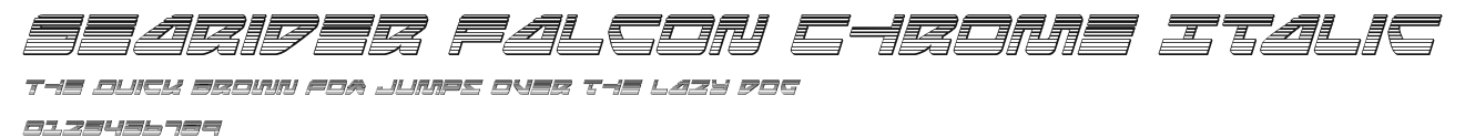 Searider Falcon Chrome Italic Preview