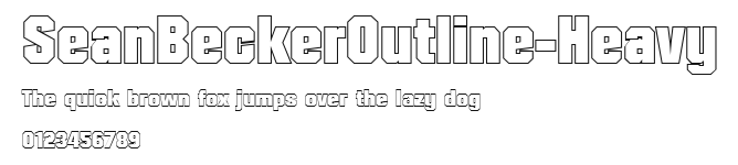 SeanBeckerOutline-Heavy Preview