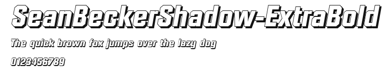SeanBeckerShadow-ExtraBold Preview