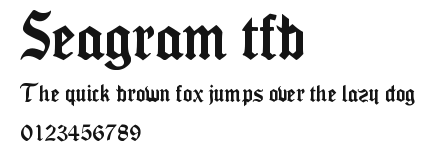 Seagram tfb Preview
