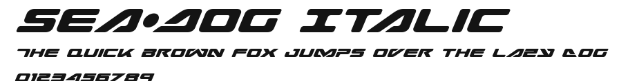 Sea-Dog Italic Preview