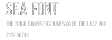 Sea Font Preview
