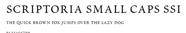 Scriptoria Small Caps SSi Preview