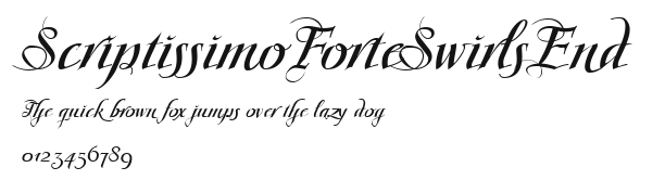 ScriptissimoForteSwirlsEnd Preview