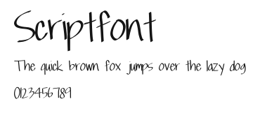 Scriptfont Preview