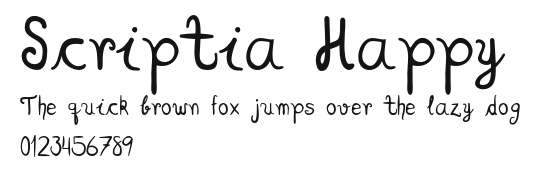 Scriptia Happy Preview