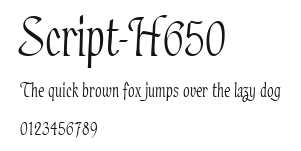 Script-H650 Preview