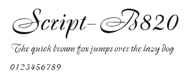 Script-B820 Preview