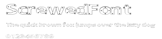 ScrewedFont Preview