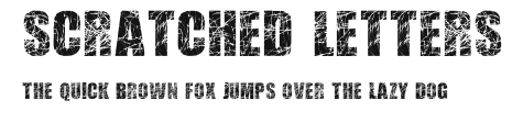 Scratched Letters Preview