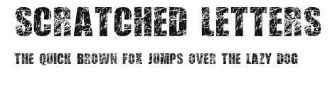 Scratched Letters Preview