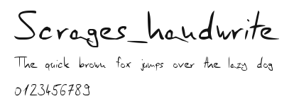 Scrages_handwrite Preview