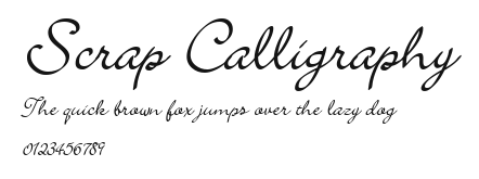 Scrap Calligraphy Preview