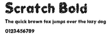 Scratch Bold Preview