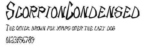 ScorpionCondensed Preview