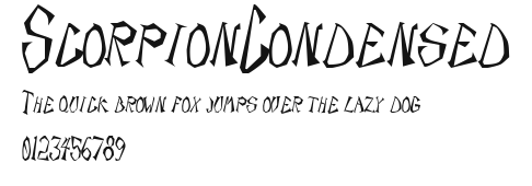 ScorpionCondensed Preview