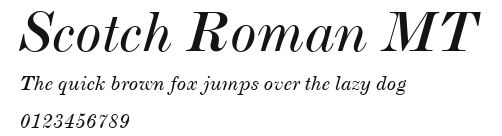 Scotch Roman MT Preview