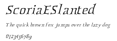 ScoriaESlanted Preview