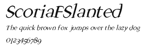 ScoriaFSlanted Preview