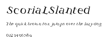ScoriaLSlanted Preview