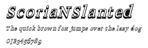 ScoriaNSlanted Preview