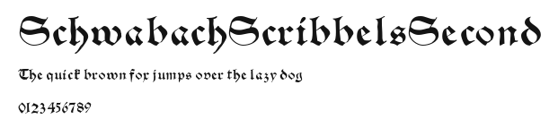 SchwabachScribbelsSecond Preview