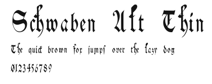 Schwaben Alt Thin Preview