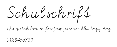 Schulschrift Preview