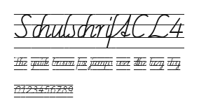 SchulschriftCL4 Preview