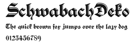 SchwabachDeko Preview