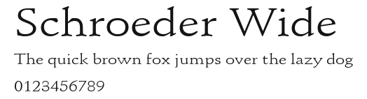Schroeder Wide Preview
