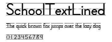 SchoolTextLined Preview