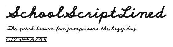SchoolScriptLined Preview