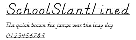 SchoolSlantLined Preview